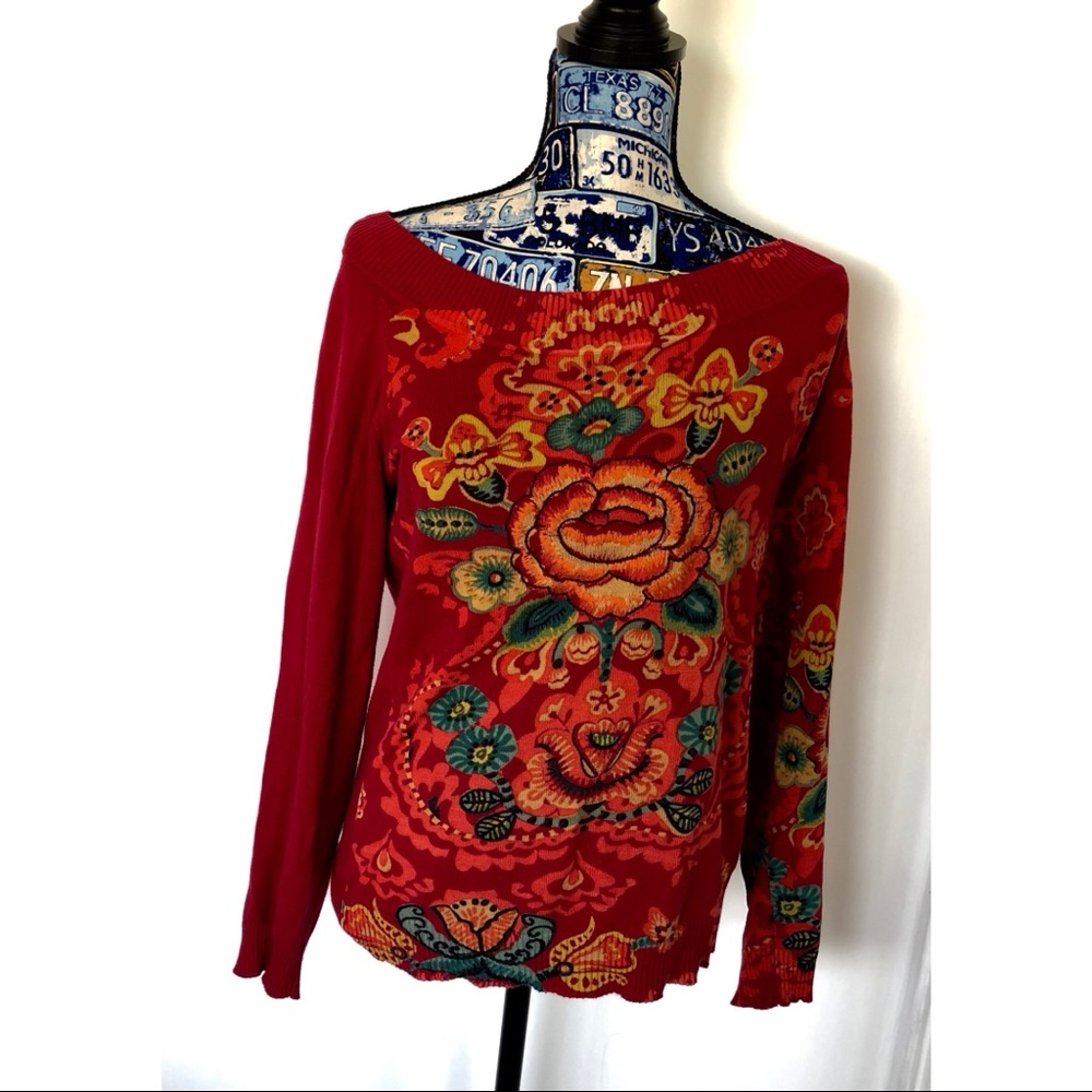 Lacroix Thin Floral Sweater
